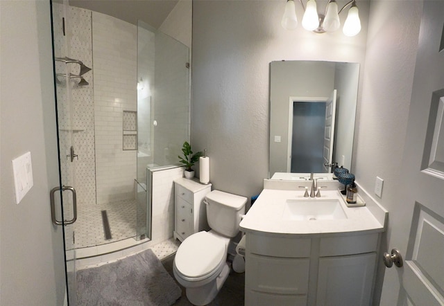 7010 Goldstrum Way, Katy, TX 77493 - full bath featuring toilet, a stall shower, and vanity