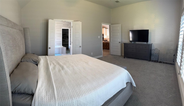 7010 Goldstrum Way, Katy, TX 77493 - bedroom featuring carpet flooring and high vaulted ceiling