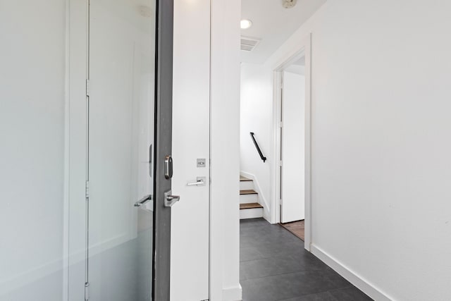 910 W 19th St Unit A, Houston, TX 77008 - hall featuring baseboards and stairs