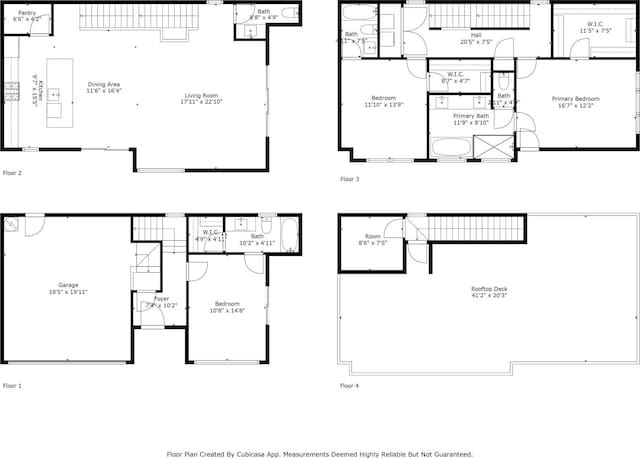 910 W 19th St Unit A, Houston, TX 77008 - home floor plan