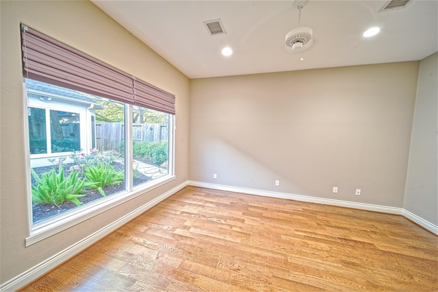 910 Peachwood Bend Dr, Houston, TX 77077 - empty room with baseboards, light wood-type flooring, and recessed lighting