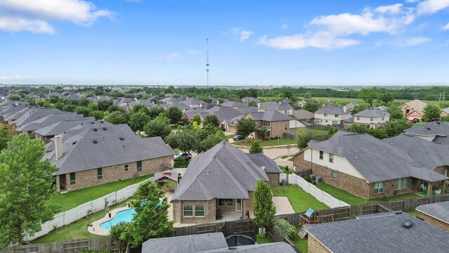 326 Lake Rim Dr, Rosenberg, TX 77469 - aerial view of residential area featuring a pool area
