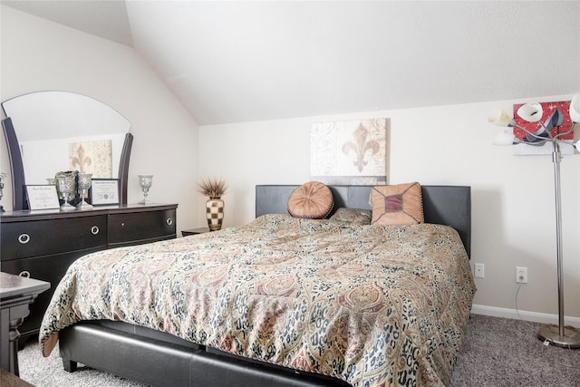 4635 Countrymeadows Dr, Spring, TX 77388 - carpeted bedroom with vaulted ceiling and baseboards