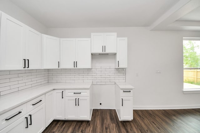 1029 Gazing Pine St, Huffman, TX 77336 - kitchen with dark wood-style floors and white cabinets