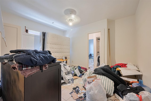 view of tiled bedroom