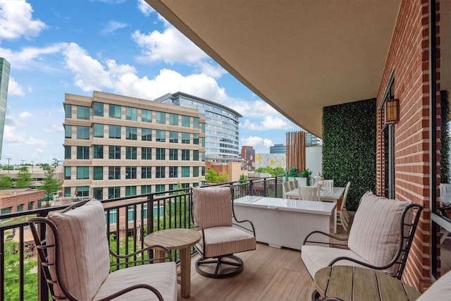 1 Waterway Ct Unit 4B, The Woodlands, TX 77380 - balcony featuring a city view