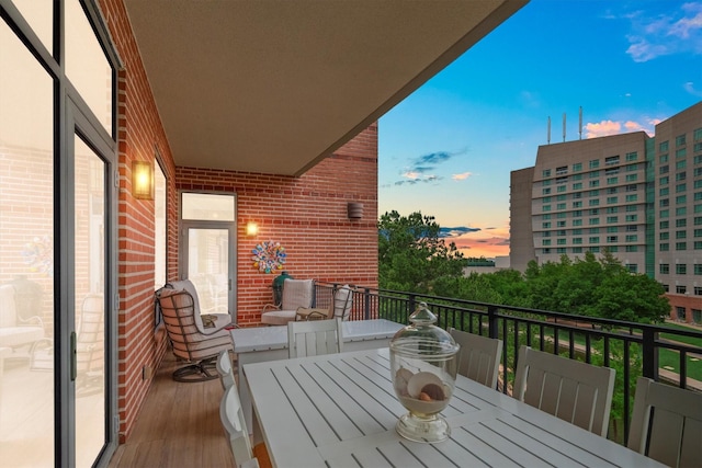 1 Waterway Ct Unit 4B, The Woodlands, TX 77380 - balcony with outdoor dining space