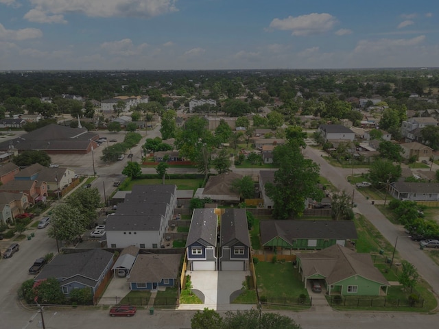 1307 Amundsen St N, Houston, TX 77009 - aerial view of residential area with property parcel outlined