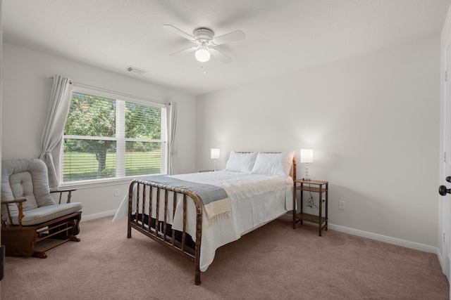 34334 Howell Rd, Waller, TX 77484 - bedroom featuring carpet floors, baseboards, and ceiling fan