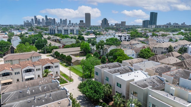 aerial view of a view of skyline