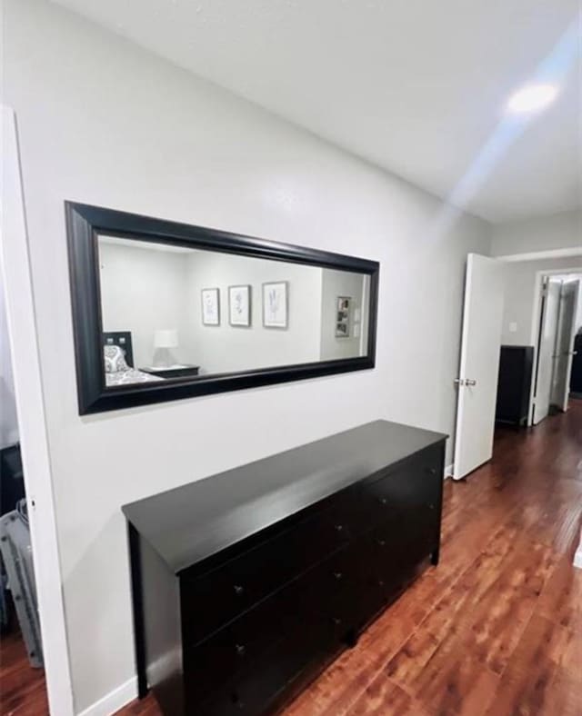 2112 Greenbriar Colony Dr, Houston, TX 77032 - hall with dark wood-style floors