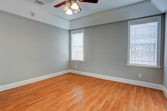 2709 Blodgett St, Houston, TX 77004 - spare room with light wood-style flooring and ceiling fan
