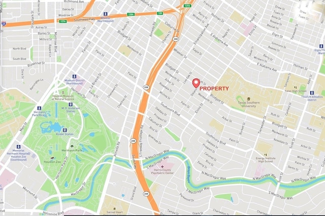 2709 Blodgett St, Houston, TX 77004 - map of property location
