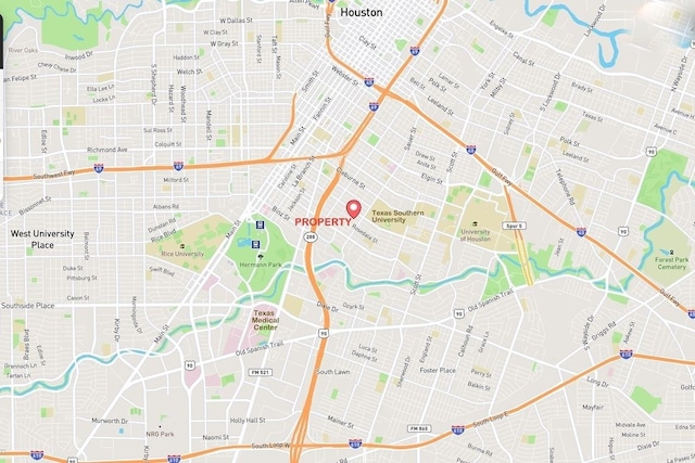 2709 Blodgett St, Houston, TX 77004 - map of property location