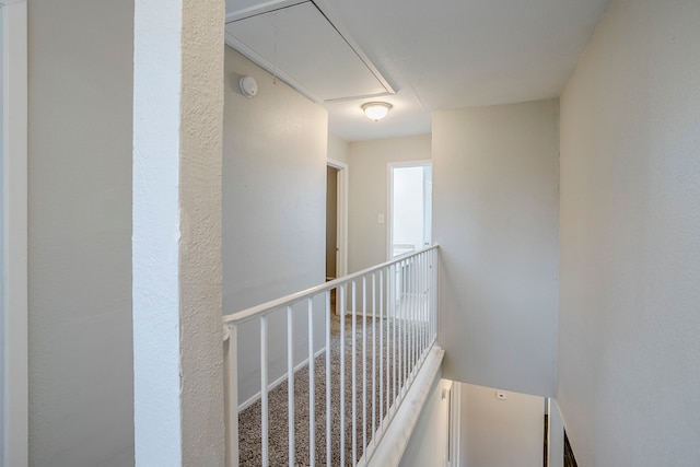 12210 Innsbruk Ct, Houston, TX 77066 - hallway featuring attic access