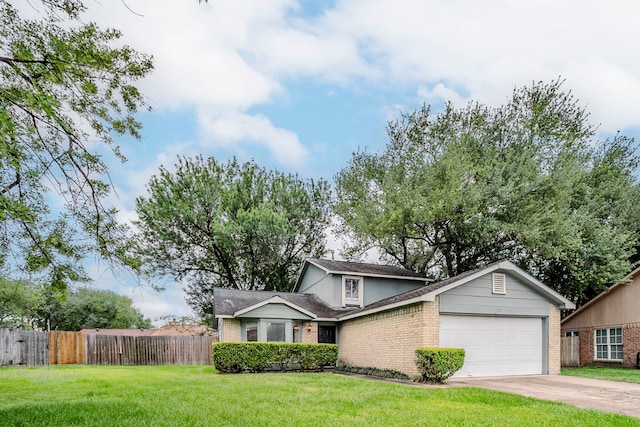 12210 Innsbruk Ct, Houston, TX 77066 - traditional-style house featuring a garage, brick siding, and driveway