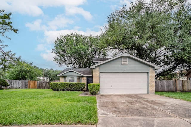 12210 Innsbruk Ct, Houston, TX 77066 - ranch-style house with brick siding, concrete driveway, and an attached garage
