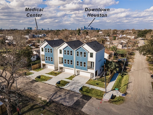 view of subject property