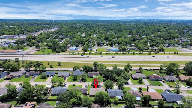 aerial view of residential area