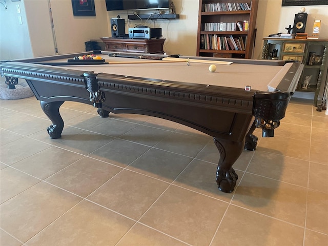 24130 Cannon Anello Ct, Katy, TX 77493 - recreation room featuring billiards table and tile patterned flooring
