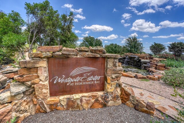 143 Westgate Loop, Horseshoe Bay, TX 78657 - view of community sign