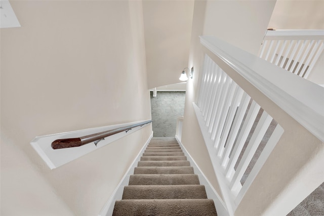 view of stairway