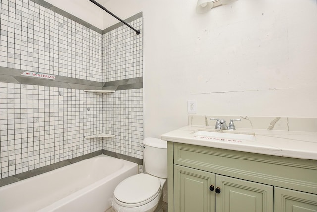 1049 Misty Clf, Dickinson, TX 77539 - full bath with toilet, vanity, and shower / bathtub combination