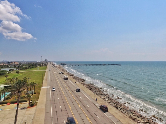 9520 Seawall Blvd Unit 235, Galveston, TX 77554 - water view featuring nearby beach