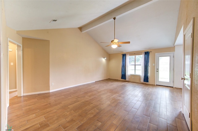 3711 Clover Meadows St, Pasadena, TX 77505 - unfurnished room featuring ceiling fan, light wood finished floors, and baseboards