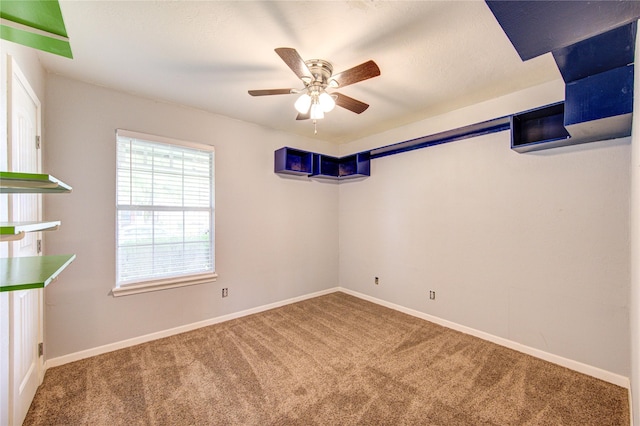 3711 Clover Meadows St, Pasadena, TX 77505 - carpeted spare room featuring a ceiling fan and baseboards