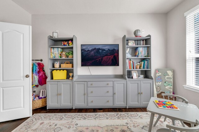 9962 Ash Creek Ct, Brookshire, TX 77423 - playroom with dark wood finished floors and healthy amount of natural light