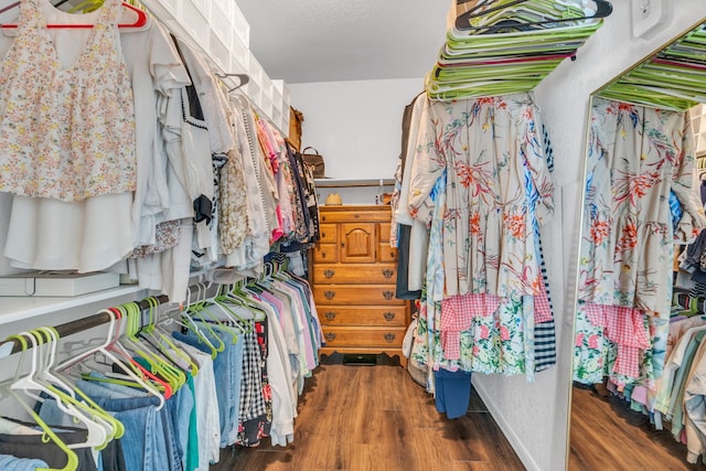 9962 Ash Creek Ct, Brookshire, TX 77423 - spacious closet featuring wood finished floors