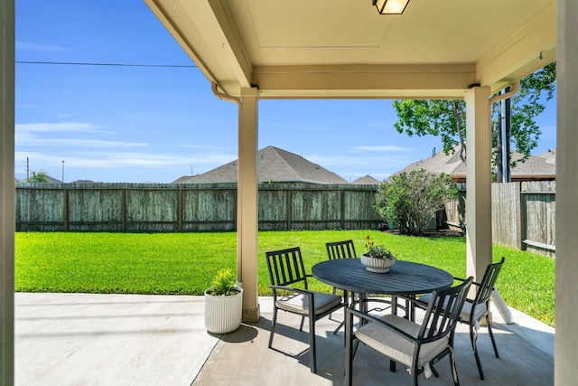 9962 Ash Creek Ct, Brookshire, TX 77423 - view of patio with outdoor dining space