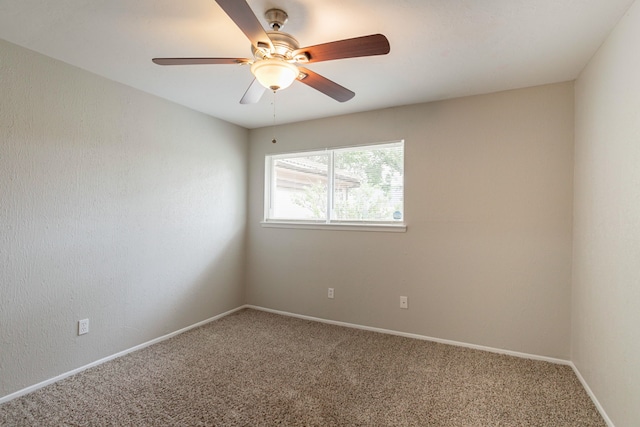 5935 Caruso Forest Dr, Houston, TX 77088 - carpeted empty room with a ceiling fan and baseboards