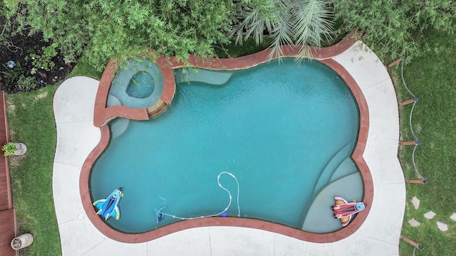 view of pool