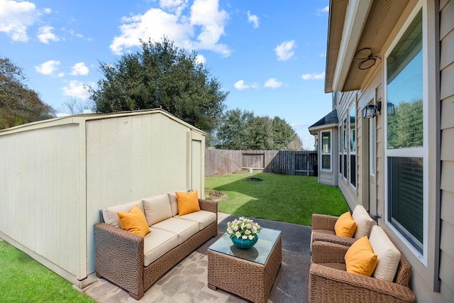 view of patio / terrace with outdoor lounge area