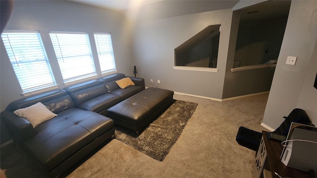18534 Wolf Creek Trl, Humble, TX 77346 - carpeted living room featuring baseboards