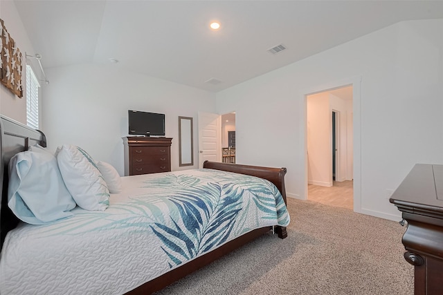 31707 Whittis Hill Way, Fulshear, TX 77441 - carpeted bedroom with vaulted ceiling and baseboards