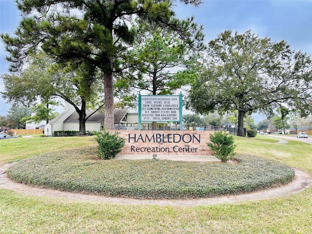 4142 Surreydon Dr, Houston, TX 77014 - community sign featuring a lawn