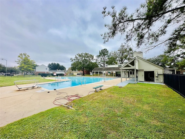 4142 Surreydon Dr, Houston, TX 77014 - community pool featuring a patio area and a diving board