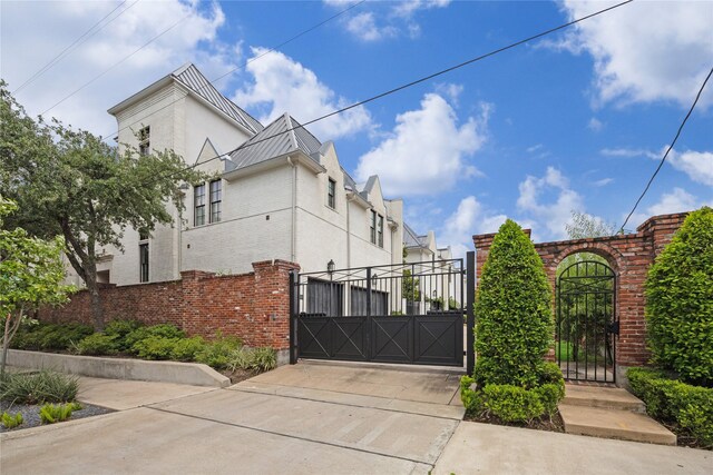 gate with fence