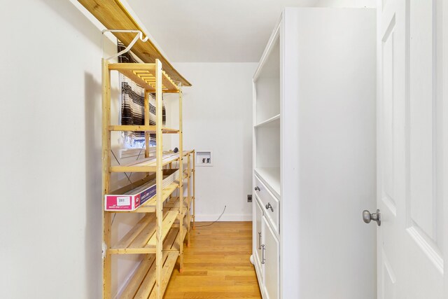 view of storage area