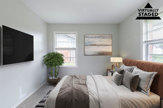 7150 Edgemoor Dr, Houston, TX 77074 - carpeted bedroom with baseboards