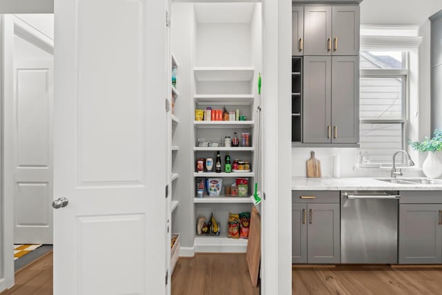 pantry featuring a sink