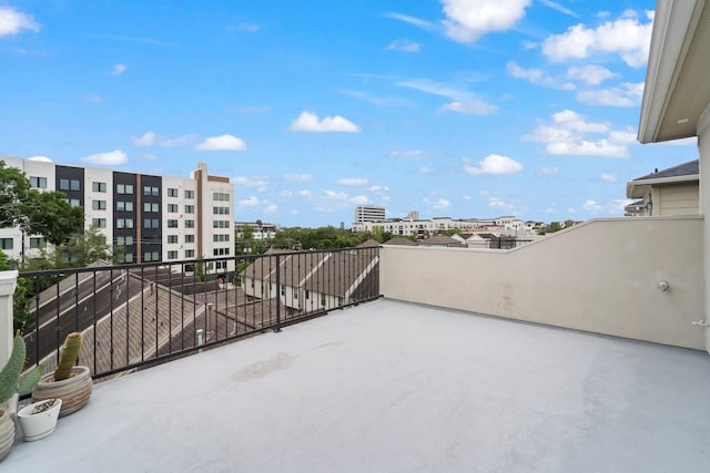 view of patio / terrace with a balcony