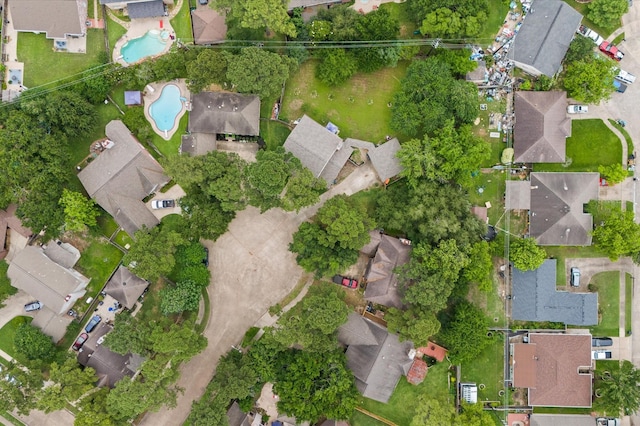 16603 April Hill St, Houston, TX 77095 - aerial perspective of suburban area with a pool