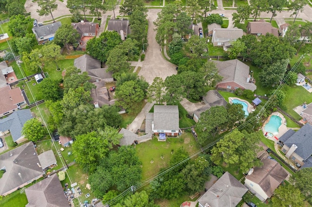 16603 April Hill St, Houston, TX 77095 - aerial view of property's location with nearby suburban area and a pool