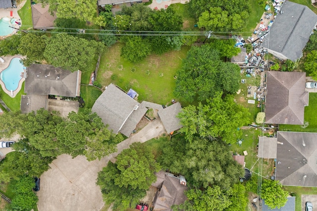 16603 April Hill St, Houston, TX 77095 - aerial perspective of suburban area featuring a pool