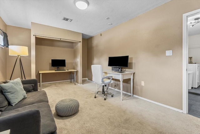 9302 Kirkchapel Ct, Spring, TX 77379 - carpeted home office with baseboards