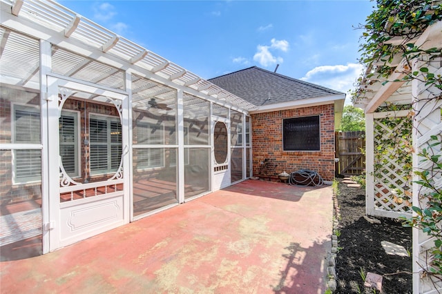 2007 N Greens Blvd, Richmond, TX 77406 - view of patio featuring a pergola and fence